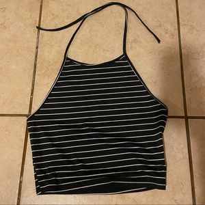 Striped halter top